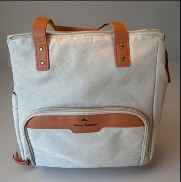 Tommy Bahama Gray Lunch Tote Bag with Microban – Stain & Odor Resistant - Picture 1 of 4
